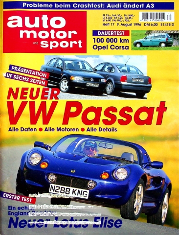 Deckblatt Auto Motor und Sport (17/1996)